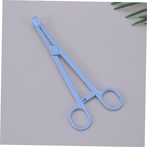 Mipcase 1pc Plastic Pet Stool Clamp for Easy -up of Reptile Bird and Animal Waste Material Scissors Design Handle for Convenience - color: Blue