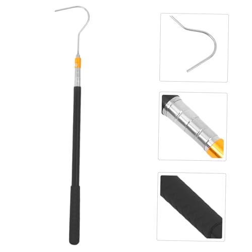 Adjustable Stainless Steel Snake Catching Tool with Telescoping Hook for Safe Handling of Various Snake Retractable for Reptile Enthusiasts