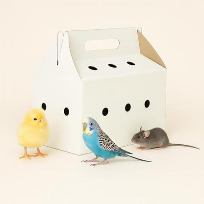 Disposable pet Carriers for Small animals-12 Pack (White) - color: White