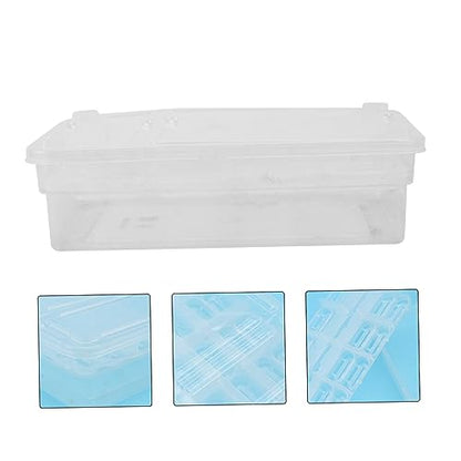 YARNOW 20Grids Plastic Reptile Hatching Incubation Box Lightweight Compact Hatchery Container for Lizard Reptile Breeding Safe Visible Design for Easy Monitoring of Egg Development