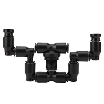 Terrarium Fogger, Dual Head Misting Spray Nozzles Mist Sprinkler Reptile Fogger Reptiles Fogger Mist Sprinkler for Rainforest Tank