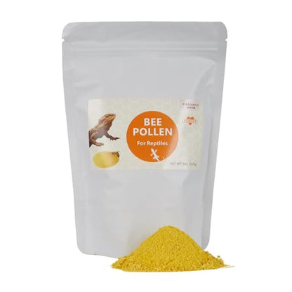 Premium Bee Pollen for Bearded Dragons, Reptiles, Chameleons, Geckos, Amphibians, Natural Appetite and Immune Support, 8 oz Resealable Bag