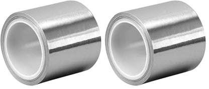 3M 1-5-3311 Silver Aluminum Foil Tape - 1 Inches Width x 5 Yards Length Vapor Resistant Rubber Adhesive Foil Tape Roll. Adhesives and Tapes, 1.0 Count (Pack of 2) - size: 1 Inches Width x 5 Yards Length (Pack of 2)