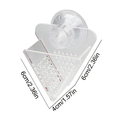 Shrimp Feeding Dish - Transparent Acrylic Cone Worm Feeding Tray, 2.36x1.57x2.36 inches Aquarium Fish Feeder Dish for Betta, Shrimp, Snails, Frogs, Puffers, Turtles and Coral Reef Tanks