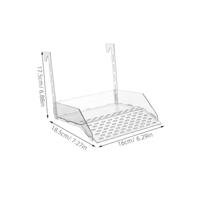 Extra Large Hanging Turtle Basking Platform with Slip-Resistant Ramp, Acrylic Turtle Dock for Aquarium Tank, Floating Reptile Resting and Feeding Area