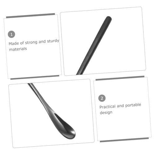 2pcs Stainless Steel Feeding Spoon for Reptiles Small Animal Lizard Pet Food Scoop Tool