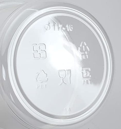 Golden Apple, 16oz. Ultra Clear Recycled PET Plastic Round Deli Container and Dome Lid Combo - 20sets - size: 16oz & Dome lids