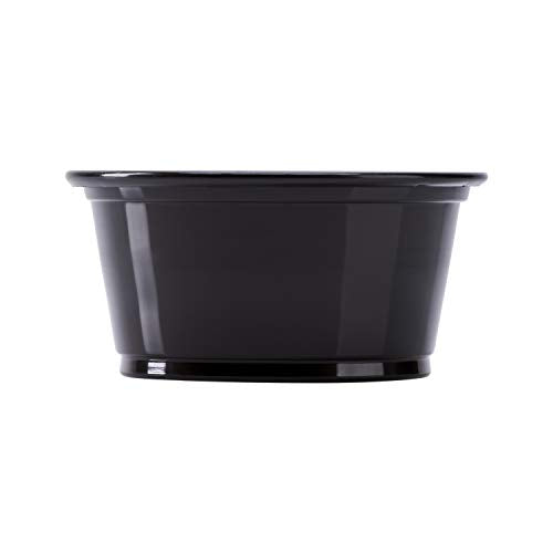 Karat FP-P200-PPB 2 oz. PP Portion Cups - Black (Case of 2500) - color: Black