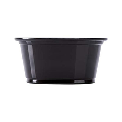Karat FP-P200-PPB 2 oz. PP Portion Cups - Black (Case of 2500) - color: Black