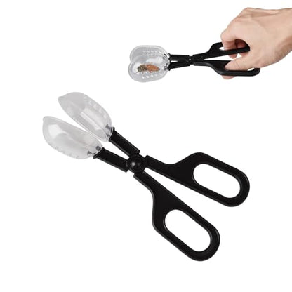 Reptile Feeding Tool, Reptile Poop Scoop Reptile Feeding and Cleaning Tool,Plastic Reptile Feeding Clamp for Tortoise Lizard Frog Spider and Other Small Animals, Terrarium Cleaning Tweezers
