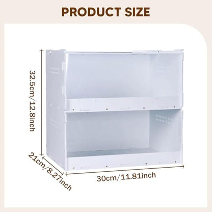 Reptile Feeding Box Reptile Terrarium Tank with Vent Holes Breeding Box Spider Starter Kit for Hermit Habitat Turtle, S