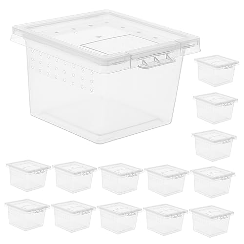 IMIKEYA 20pcs Reptile Breeding Box for Snakes Geckos Tarantulas and Frogs Enclosure for Pets Lightweight and Wear-Resistant Reptile Container