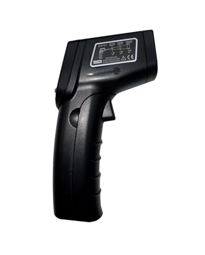 Sper Scientific 800130 Basic Infrared Thermometer 12:1/986°F - User Calibratable - High Accuracy Laser Temperature Gun with Backlit LCD for Industrial, HVAC, Cooking, Automotive & More