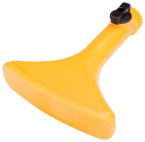 Rocky Mountain Goods Value Fan Spray Nozzle - Plastic Nozzle for Garden Hose - Adjustable Shut Off Valve - Metal Spike for Lawn Watering or Folds for Hand Watering - Soft Fan Spray Easy on Plants