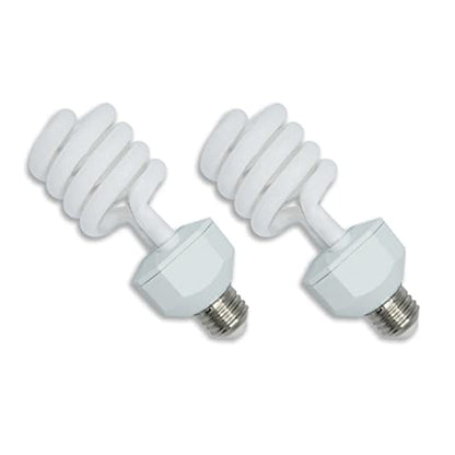 23 Watt UVB Reptile Light 5.0 23W Spiral Reptile Heat - 2 Pack | Terrarium Light Bulbs Turtles · Gecko · Tortoise · Snake · Lizard · Chameleons · Insects 120V - color: Uvb 5.0, size: 2 Count (Pack of 1)