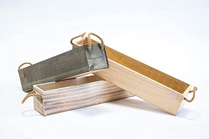 Clear Plastic Liners Inserts for Wood Boxes and Planters (19.5” x 3”x 3.75”) l (Sell in Pack of 12) (to fit Standard 20" Planter) (L200404) - size: Rectangular 20"x4"
