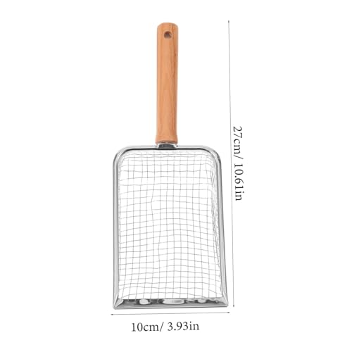 BESPORTBLE Reptile Litter Scoop Ergonomic Handle Cat Poop Scooper for Easy Cleanup of Cat Litter and Animal Waste Mesh