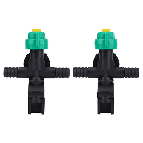 Agricultural Spray Nozzle, 2 Pcs External Thread Agricultural Spraying Nozzle Fan Shaped Hose Nozzle Spray Water Nozzle Agricultural Misting Nozzles for Agriculture Watering Lawn Garden (2 Pcs) - size: 2 Pcs