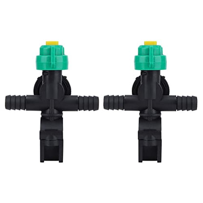 Agricultural Spray Nozzle, 2 Pcs External Thread Agricultural Spraying Nozzle Fan Shaped Hose Nozzle Spray Water Nozzle Agricultural Misting Nozzles for Agriculture Watering Lawn Garden (2 Pcs) - size: 2 Pcs