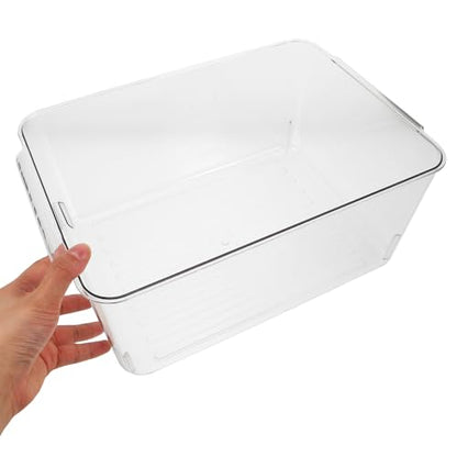 Desktop Aquarium Tank with Shatterproof Plastic, Rectangular Tortoise and Betta Fish Habitat with Lid, Small Reptile Terrarium for Home and Office Ecosystem