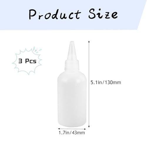 3 Pcs Crested Gecko Food and Water Feeding Bottle, Crested Gecko Feeding Ledge for Chameleon Lizard Turtles Crabs and Other Small Pet Enclosures - 3.4 Oz