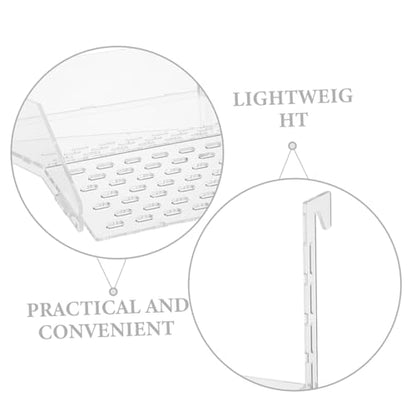 Kichvoe Large Acrylic Hanging Turtle Basking Platform Ramp for Aquarium Tanks, Floating Dock for Aquatic Turtles, 7.3x6.9x6.3in, Suitable for Reptile Terrarium Bowls