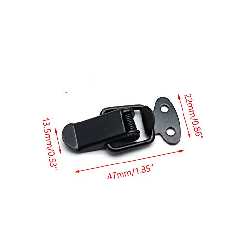 Toggle Latch Mini Size Toolbox Box Spring Loaded Latch Black - 10pcs - size: Spring Loaded