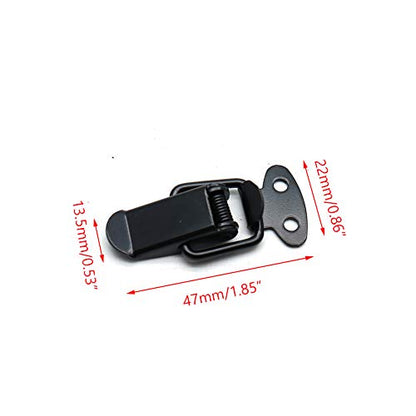 Toggle Latch Mini Size Toolbox Box Spring Loaded Latch Black - 10pcs - size: Spring Loaded