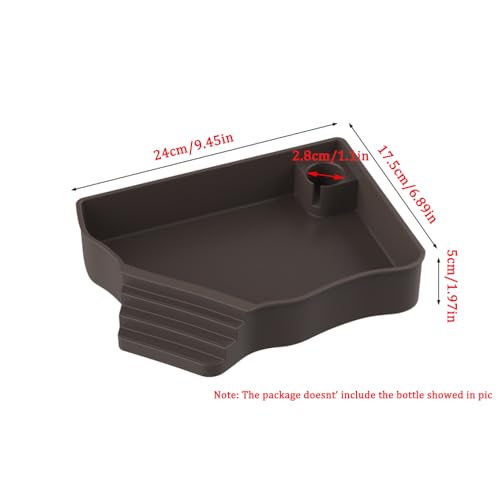Reptile Water Feeder Automatic Water Dispenser with Ramp Extra Large Reptile Bathing Pool for Gecko, Snake, Turtle, Bearded Dragon, Lizard Bath Aquarium Ornament - size: without Bottle