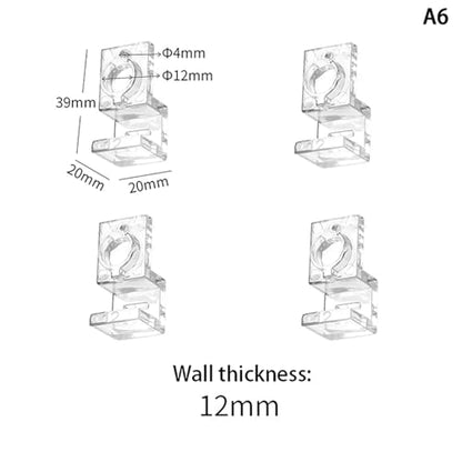 Aquarium lid Clips 8Pcs Fish Tank Acrylic Clips for 5.5mm~15mm Wall Thickness Aquarium Lid Cover Support Holder Bracket Clamp Stand Supplies(12mm) - color: 12mm