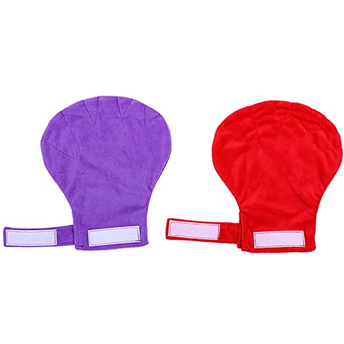 Portable Bird Anti-bite Gloves Small Pet Parrot Chewing Protective Handling Gloves for Training Conures - size: Blue