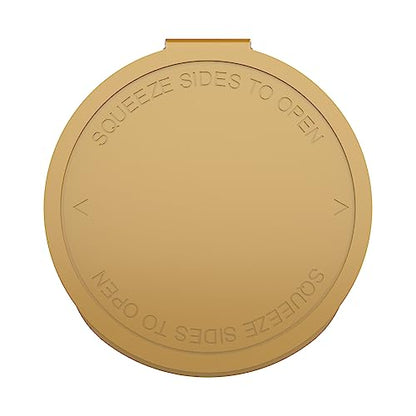 60 Dram CR Plastic Packaging Pop Top Containers - Child Resistant Travel Holder Vial Bottles - 75 qty (Gold) - color: Gold
