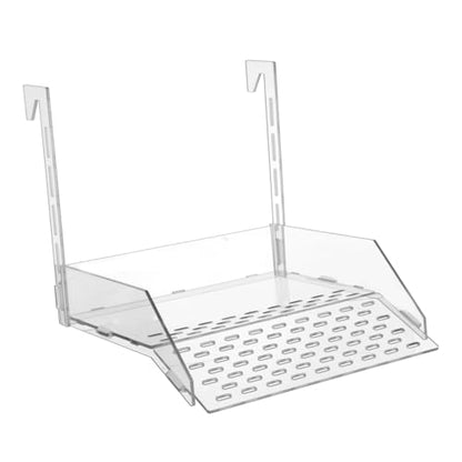 Extra Large Hanging Turtle Basking Platform with Slip-Resistant Ramp, Acrylic Turtle Dock for Aquarium Tank, Floating Reptile Resting and Feeding Area