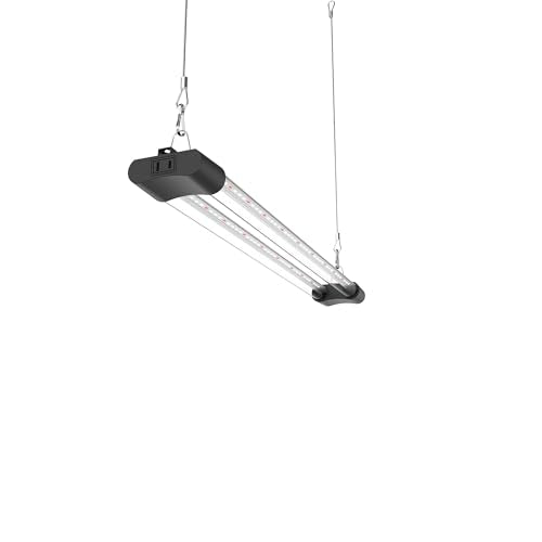 LED Grow Light Full Spectrum Light Linkable 5000K Daylight + 660nm Red Indoor Plant Lighting Fixture (2 FT) - size: 2FT (1-Pack)