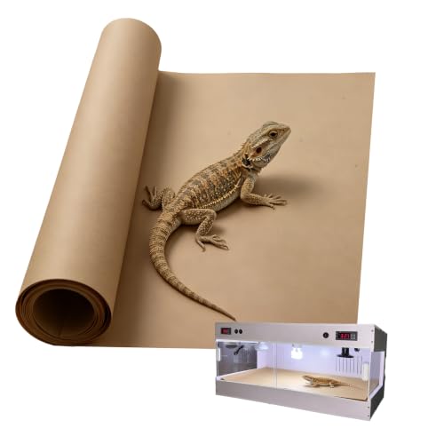 Reptile Terrarium Liner Paper and Disposable Cage Liners - Absorbent for Bird & Parakeets Accessories, Bearded Dragon Tank Accessories, Substrate, Leopard Gecko Tank Paper Mat, Reptile Mat