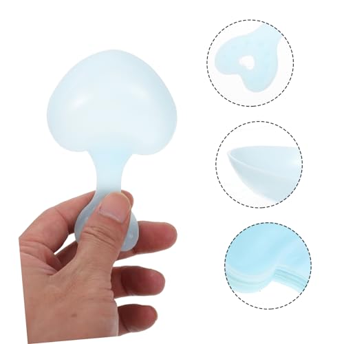 KESYOO 10PCS Heart-Shaped PET Food Spoon Set Food Scoop for Hamsters Reptiles Small Pets Household Use Easy to Clean