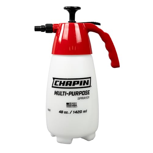 Chapin 48oz Handheld Sprayer, Anti-Clog for Continuous Spray | Wide-mouth translucent tank; ideal for weeds, plant feeding, bee hives and cleaning with adjustable spray control - size: 48 ounces