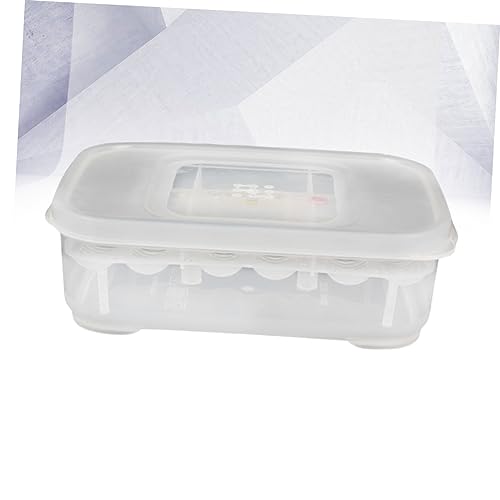DOITOOL Transparent Breeding Isolation Box Incubator for Snakes and Lizards Hatching Box with Thermometer for Reptiles Holds Up to Eggs Easy to Clean and Observe