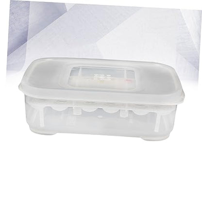 DOITOOL Transparent Breeding Isolation Box Incubator for Snakes and Lizards Hatching Box with Thermometer for Reptiles Holds Up to Eggs Easy to Clean and Observe
