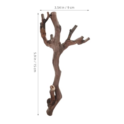 GALPADA 2pcs Reptile Climbing Branches Natural Wood Cork Logs with Smooth Safety Surface and Sturdy Support for Snake and Bearded Dragon Terrarium Decor Enclosures
