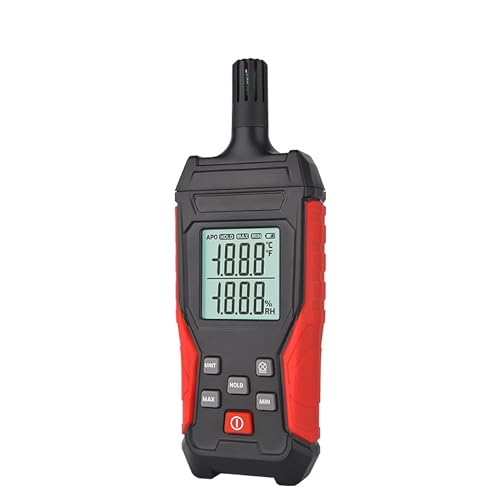 HFS(R) Temperature & Humidity Meter Detector Digital Hygrometer Handheld Industrial Home Indoor - Ambient, Relative Humidity, LCD Backlight, Min/Max Hold