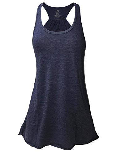 Epic MMA Gear Flowy Racerback Tank Top, Regular and Plus Sizes - color: Blueprint, size: Small