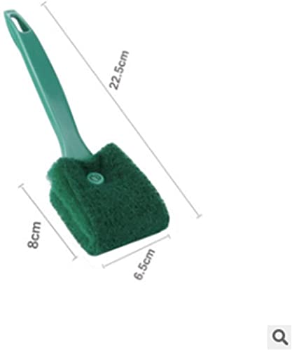 Aquarium Algae Scraper - Aquarium Cleaning Double-Sided Sponge Brush, Short-Handle Aquarium Washer for Acrylic Glass Aquariums Professional Design