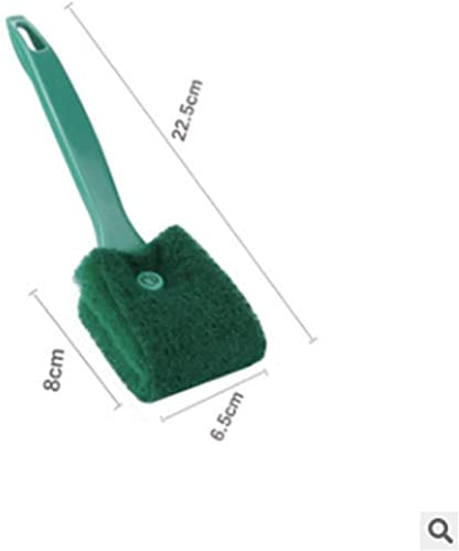 Aquarium Algae Scraper - Aquarium Cleaning Double-Sided Sponge Brush, Short-Handle Aquarium Washer for Acrylic Glass Aquariums Professional Design