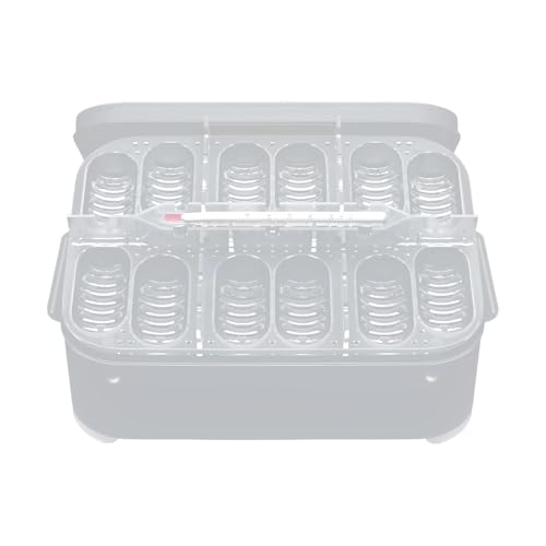 Reptile Breeding Incubator 12 Grids Reptile Egg Incubator Tray | Transparent Amphibians Incubation Tray for Gecko Lizards Snake Lions Mane