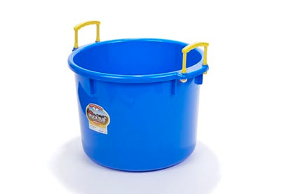 Little Giant® Plastic Muck Tub | Durable & Versatile Utility Bucket with Handles | Muck Bucket | Durable Handles | 40 Quart | Blue - color: Blue, size: 40 quart