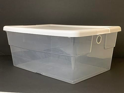Vented Vivarium Enclosure 16 Quart Terrarium Container with 1 Vent for Reptiles, Isopods, Small Lizard, and Other Invertebrates