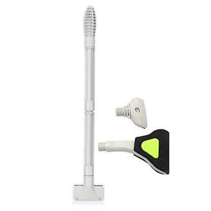 Yctze ZYSH1 3 in 1 Aquarium Cleaning Tools Set - Glass Brush, Silicone Pad Scraper & Acrylic Scraper for Fish Cleaning