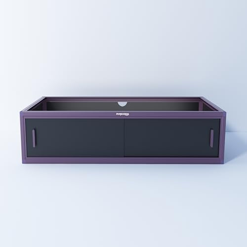 Reptile Terrarium 36" Spacer Cabinet, Snake Tank Accessories Spacer, Only for Phailozoo 50 Gallon Reptile Enclosure, Reptile & Amphibian Enclosure Terrarium Stand, 36" W X 18" D X 10" H - color: Royal Purple, size: 36x18x10 inch