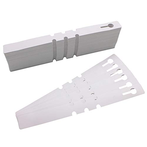200Pcs Plastic Plant Labels Wrap Around Tree Tags, Adjustable Nursery Garden Labels Plant Tags with Large Writing Surface, White
